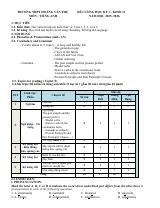 Đề cương ôn tập Học kì 1 Tiếng Anh 11 năm 2025–2026 trường THPT Hoàng Văn Thụ (Hà Nội)
